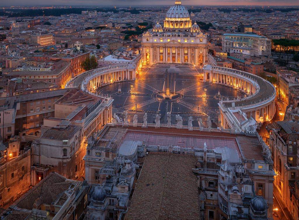 Ang Basilika ni San Pedro sa takipsilim